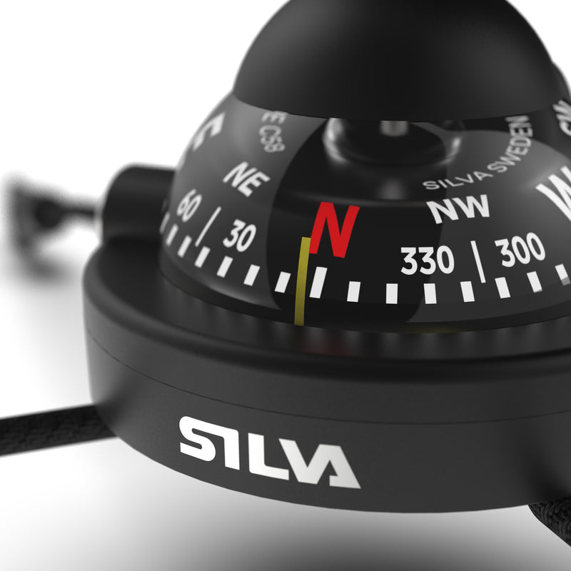 Silva 58 Kayak Compass with attachment