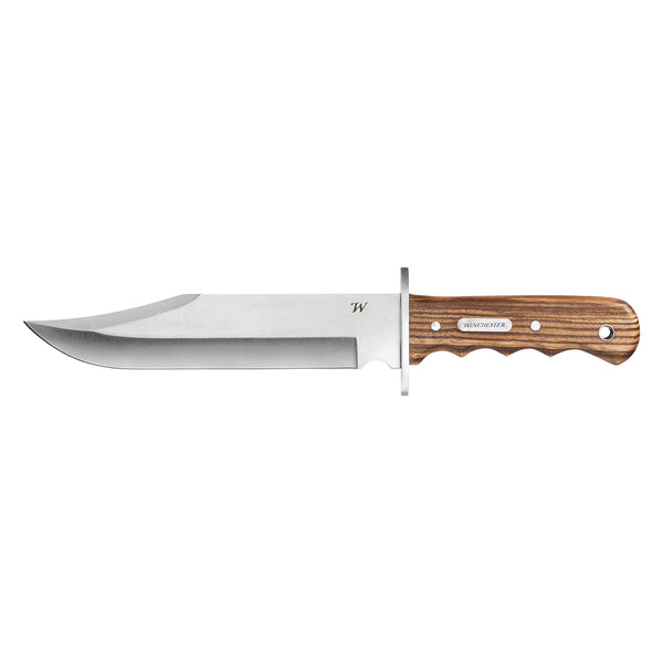 Winchester Double Barrel Bowie with Sheath Wood