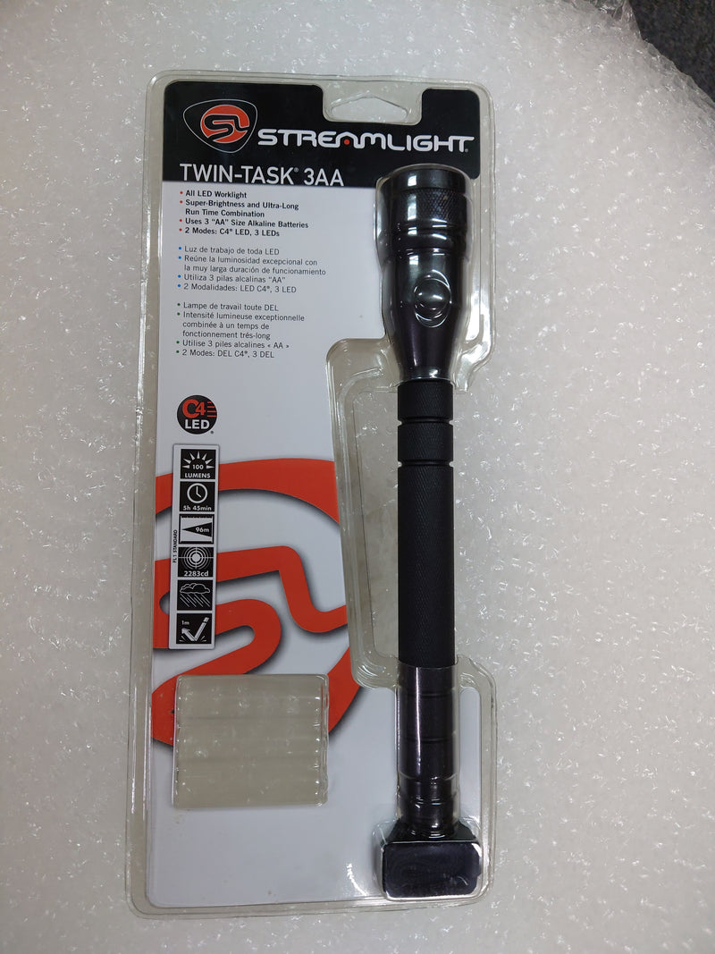 Streamlight Twin Task 3AA LED - (1) C4 LED (3) LEDs - 100 lumens (Packaging opened)