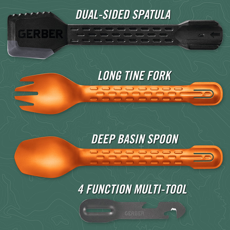 Gerber ComplEAT Utensil Set Burnt Orange