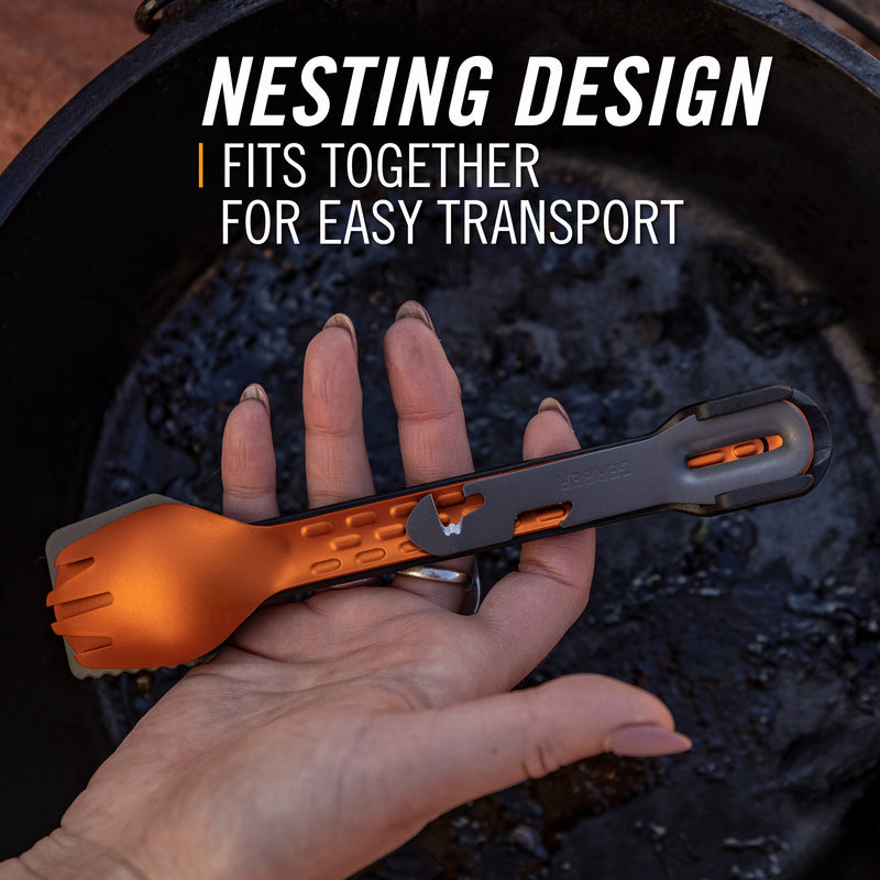 Gerber ComplEAT Utensil Set Burnt Orange