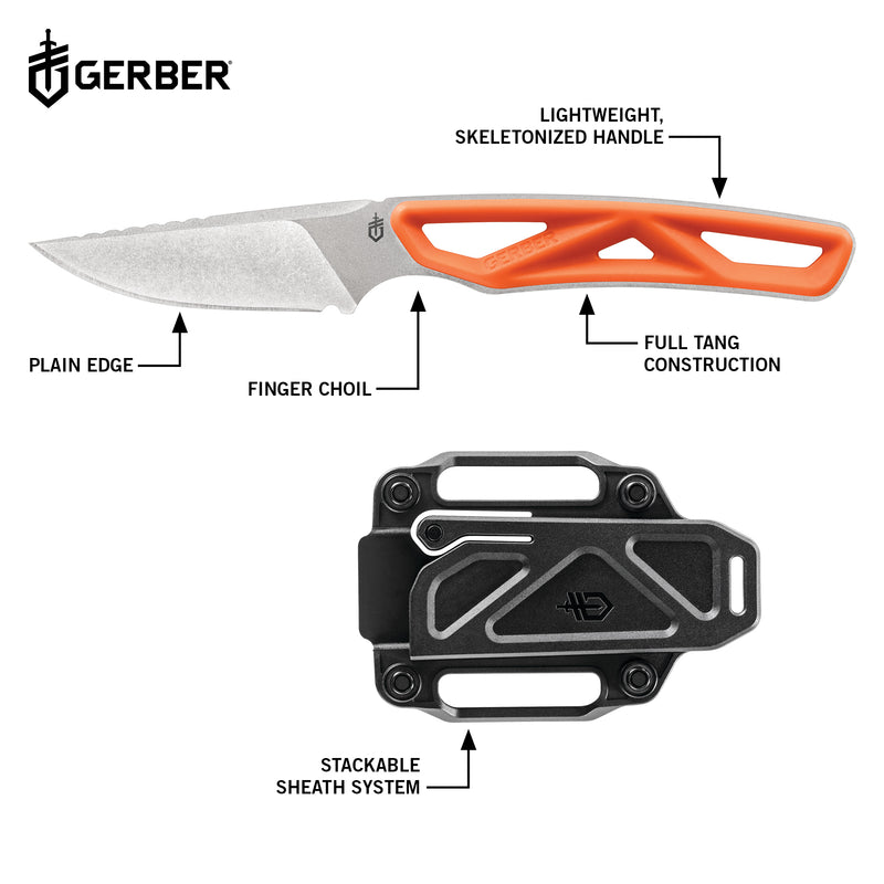 Gerber Exo-Mod Caper - Orange - Fine Edge