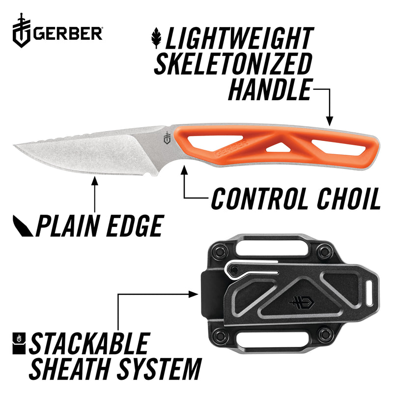 Gerber Exo-Mod Caper - Orange - Fine Edge