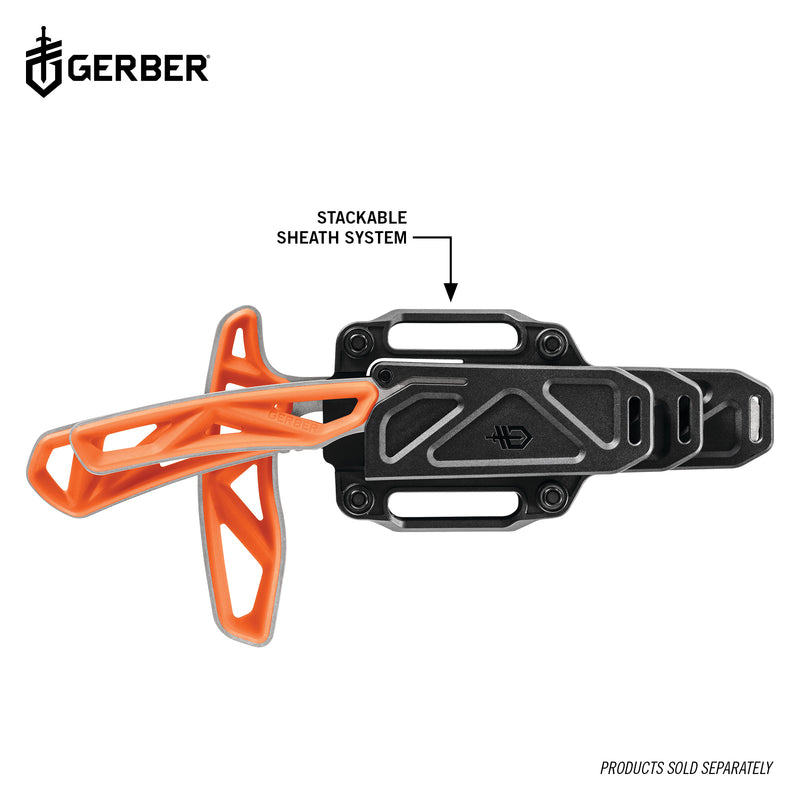 Gerber Exo-Mod Fixed Blade Drop Point - Orange - Fine Edge