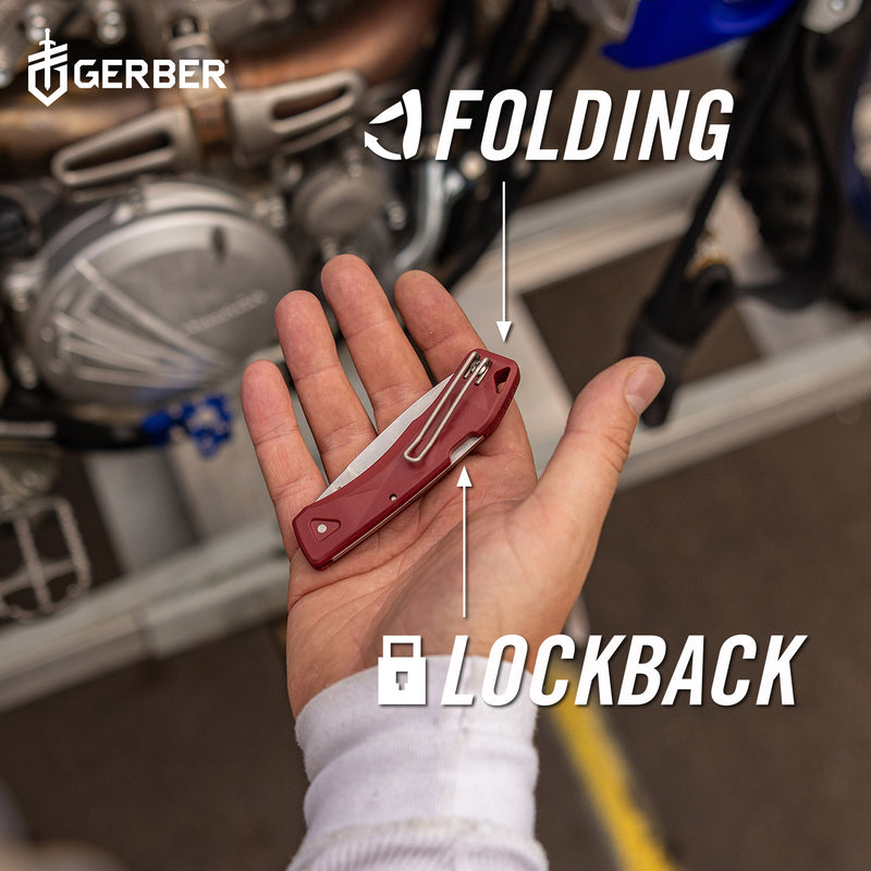 Gerber LST Ultra Clip Folding- Fine Edge - Stonewash - Made in USA