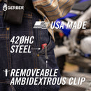 Gerber LST Ultra Clip Folding- Fine Edge - Black Blade - Made in USA