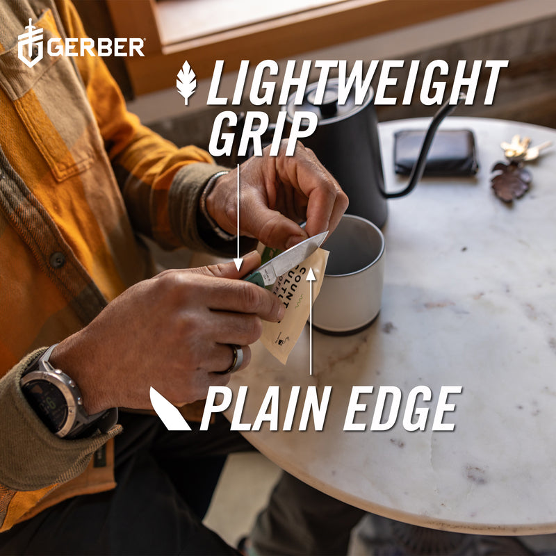 Gerber LST Ultra Clip Folding- Fine Edge - Stonewash - Made in USA