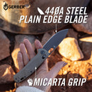 Gerber Scout Drop point Grey
