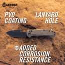 Gerber Scout Drop point Grey