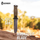 Gerber Strongarm MagnaCut Fixed Blade Knife - Fine - Stonewash - Made in USA - Pre-Order
