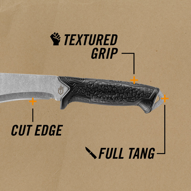 Gerber Versafix Pro - Red Fixed Blade/Machete Hybrid