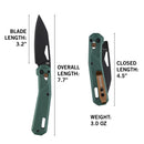 Gerber Vista Clip Folding - Baltic Haze - Fine Edge - 440A