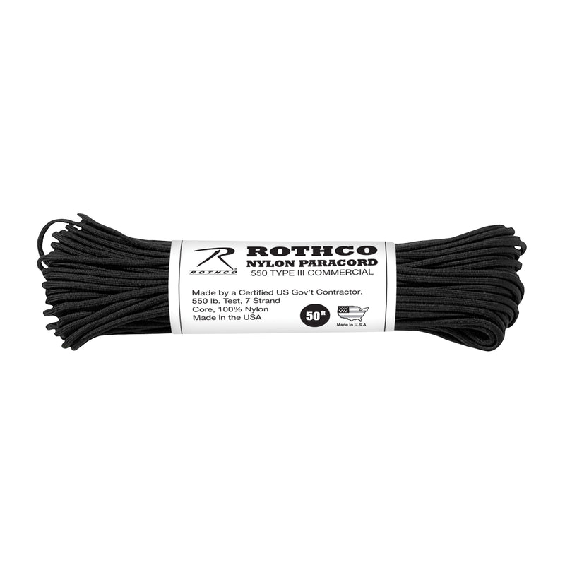 Rothco Nylon Paracord Black