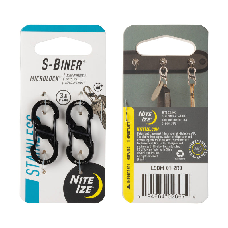 Nite Ize S-Biner MicroLock Stainless Steel