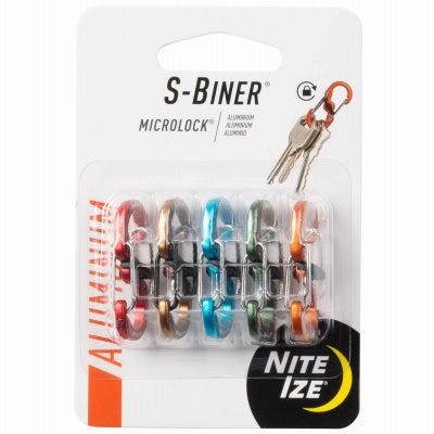 Nite Ize S-Biner MicroLock Aluminium Coyote