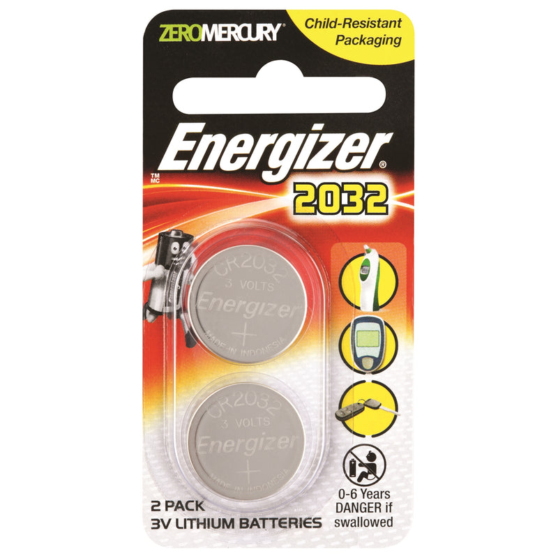 Energizer CR2032 3V Lithium Battery - 2pcs pk