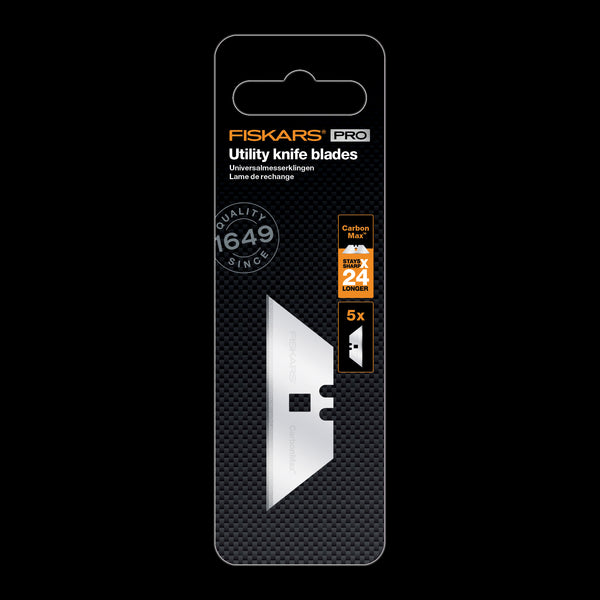 Fiskars Pro CarbonMax Utility Knife Replacement Blades (5/pk)
