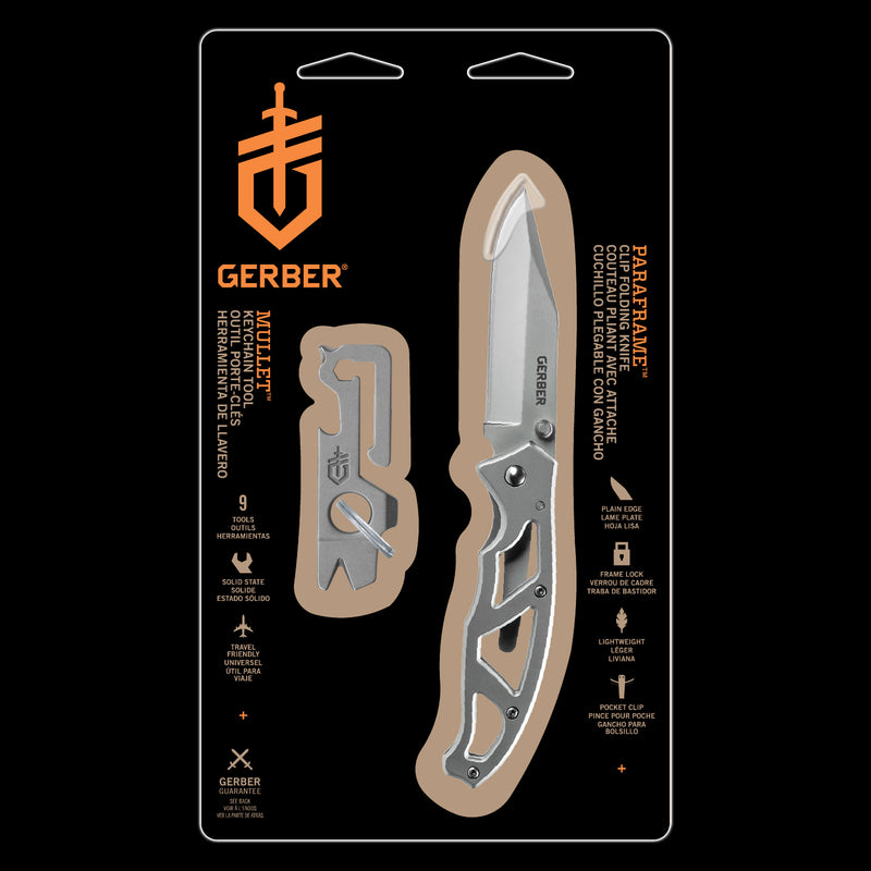 Gerber Promo Sets Paraframe I + Mullet Stainless Steel