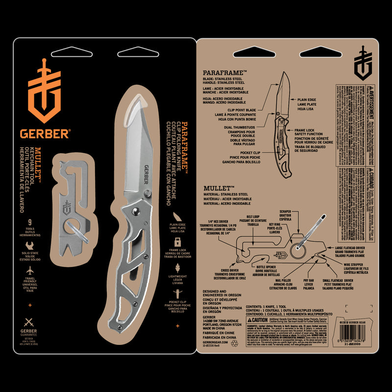 Gerber Promo Sets Paraframe I + Mullet