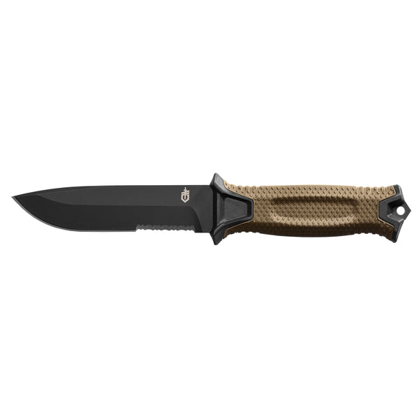 Gerber Strongarm Fixed Blade Knife Serrated Coyote