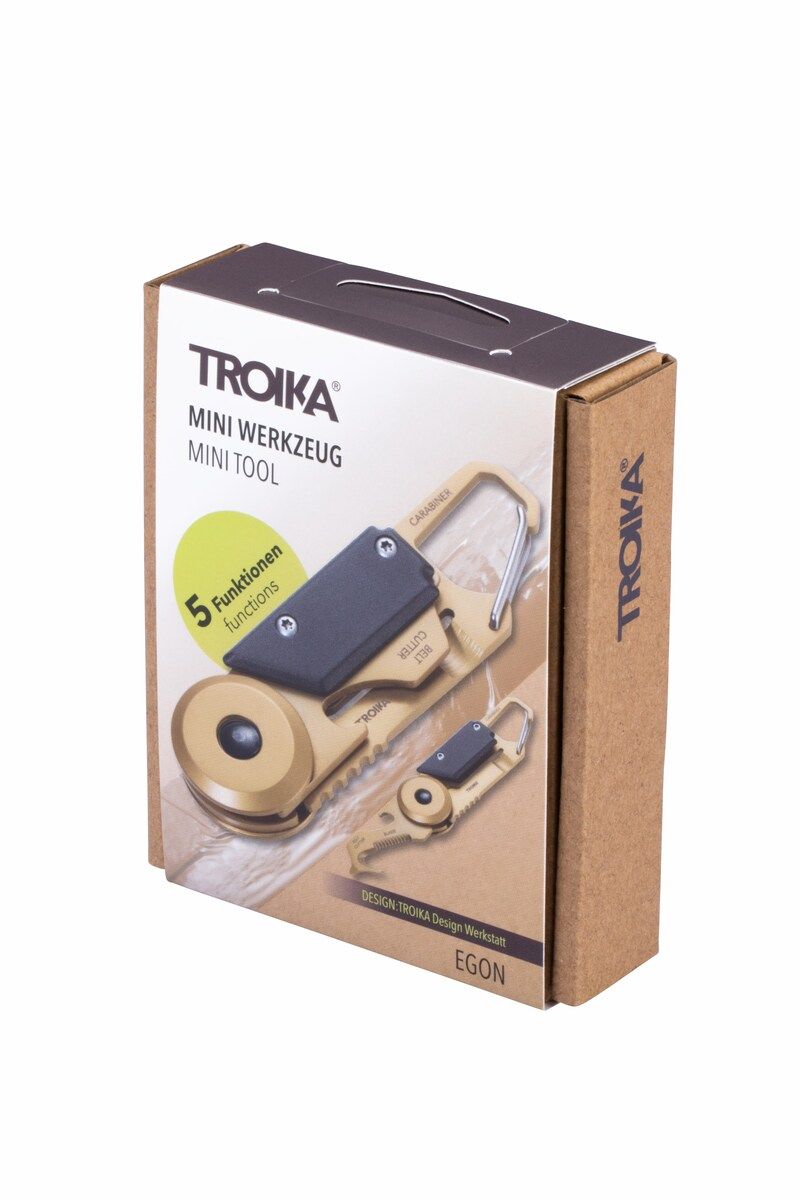 Troika Hook Keyring Ingenious Safety Mini Parcel Cutter Tool Keyring