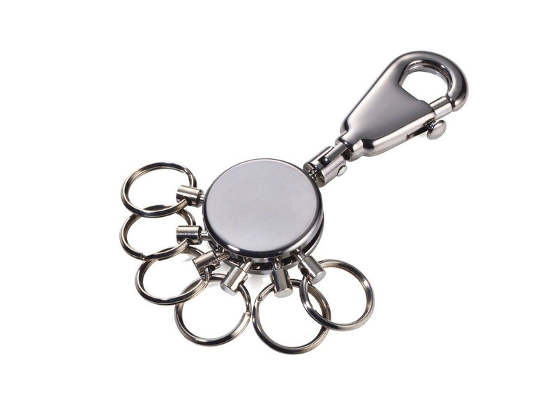 Troika Patent Keyring Black Chrome