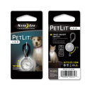 Nite Ize PetLit LED Collar Light White LED Paw Green