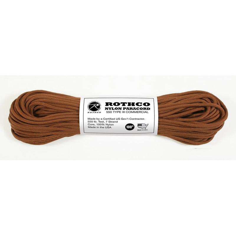 Rothco Nylon Paracord Chocolate Brown