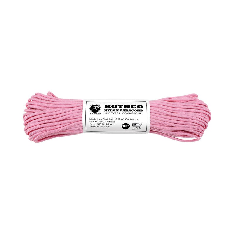 Rothco Nylon Paracord Rose Pink