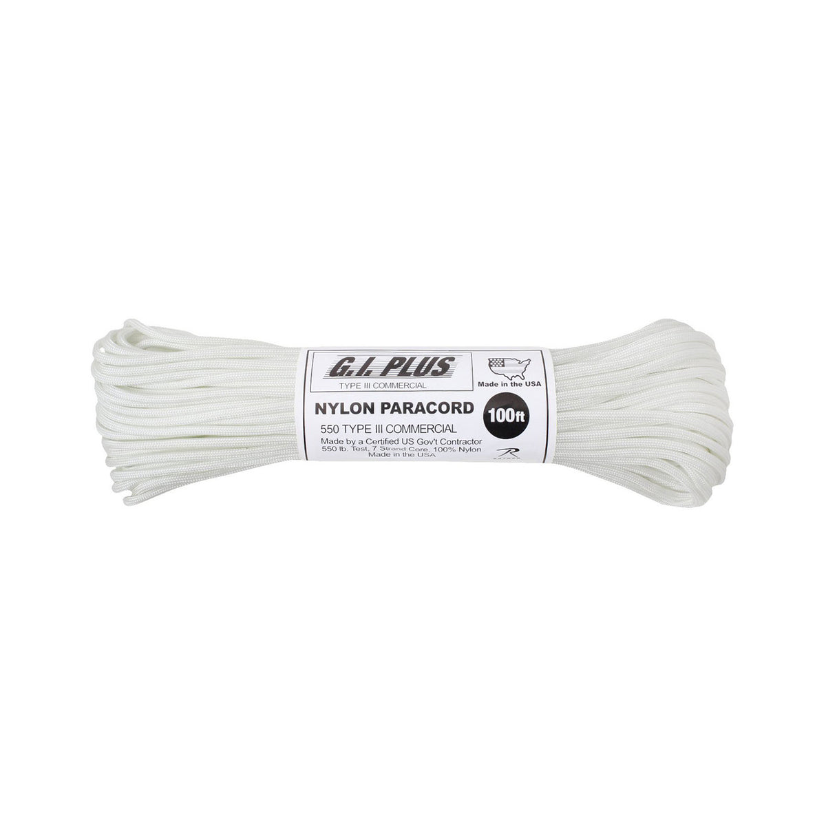Outdoor Hiking Camping Rope TECEU Paracord 550 Lb - 100 Ft Black ...