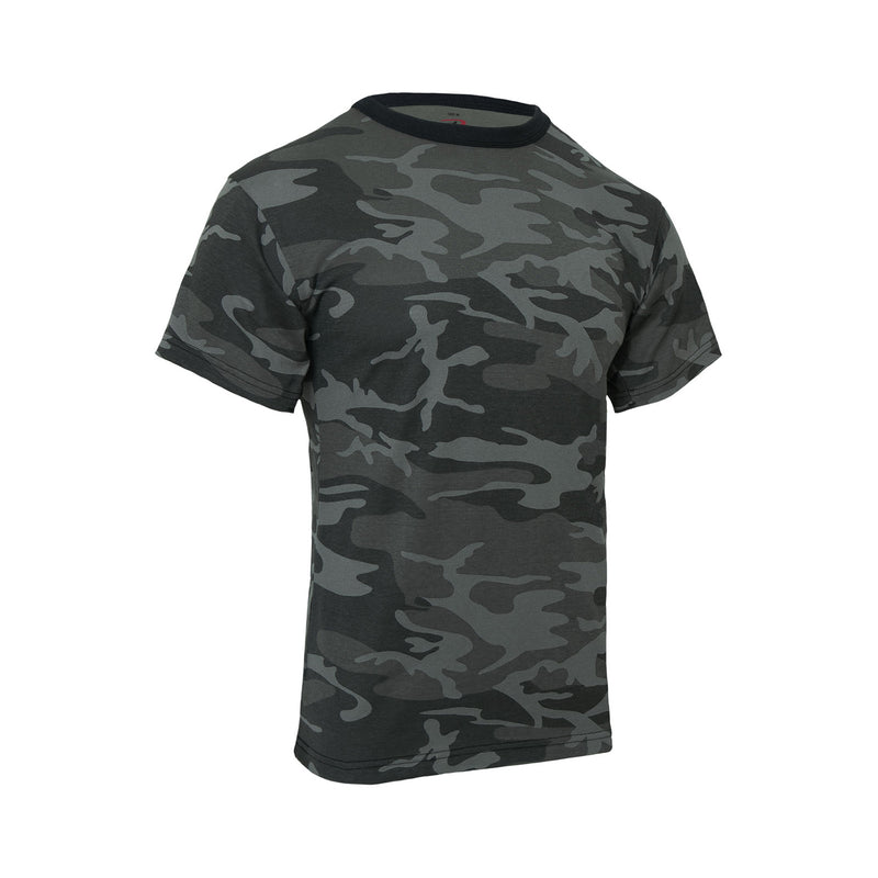 Rothco Colored Camo T-Shirts Black Camo