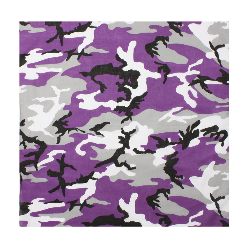 Rothco Colored Camo Bandana Savage Orange Camo