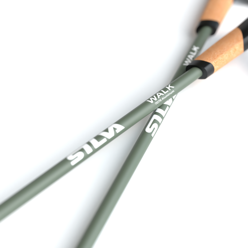 Silva Walking poles 7075 Aluminium Cork Green