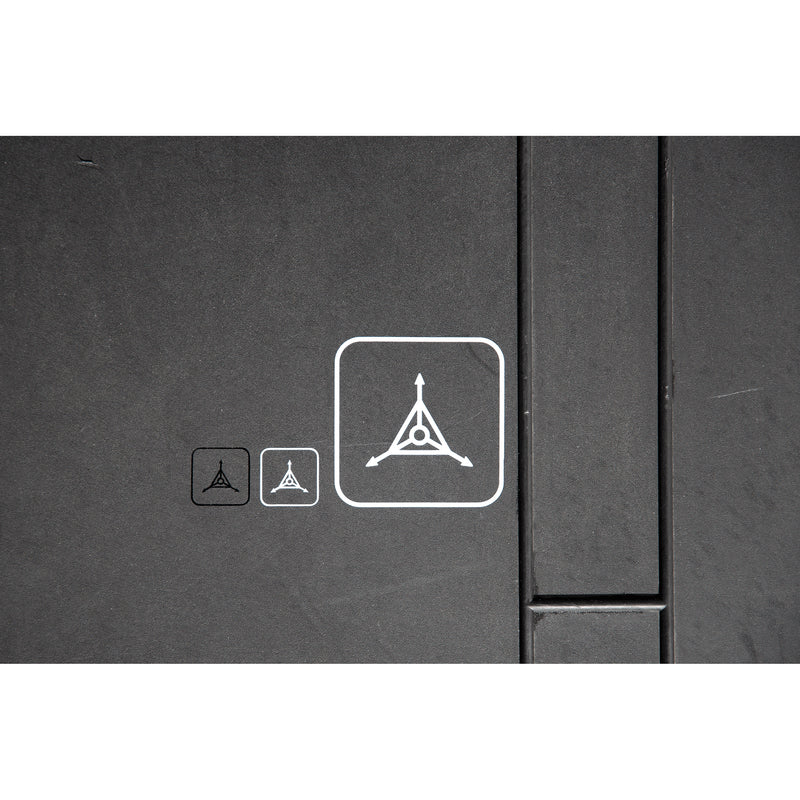 TAD Logo Sticker PCV 3" Grey