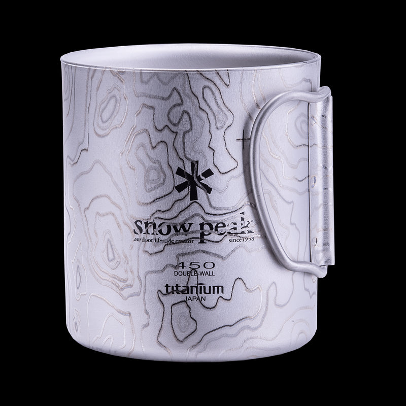 TAD Snow Peak Titanium 2 Wall H450 Folding Mug Topo Titanium