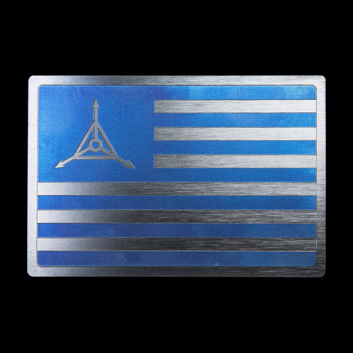 TAD Ti Flag Titanium Patch 2" X 3"