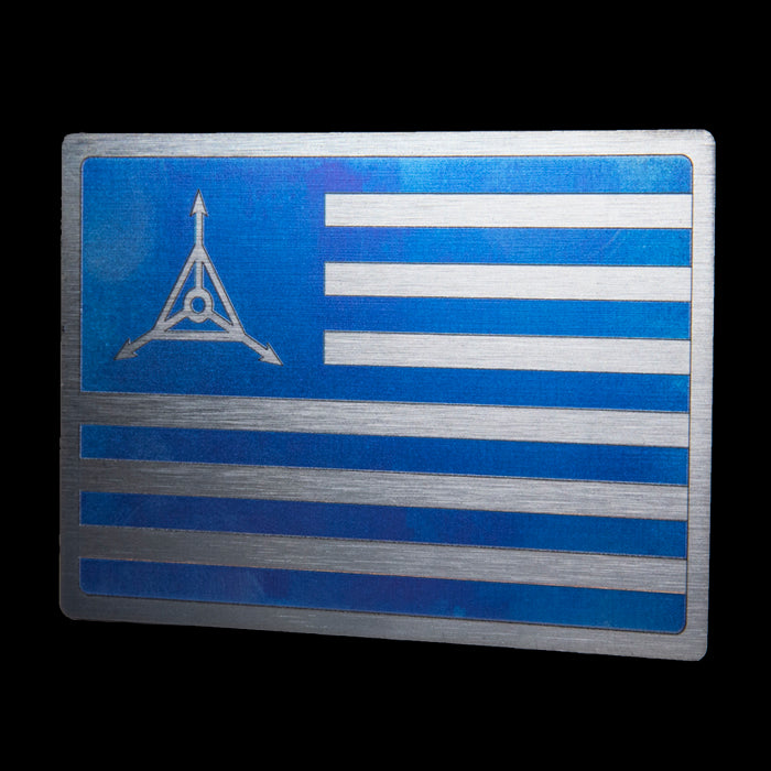 TAD Ti Flag Titanium Patch 2" X 3"