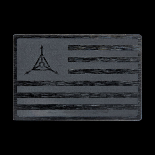 TAD Ti Flag Titanium Patch 2" X 3"