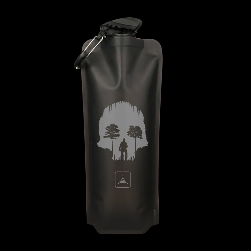 TAD Vapur Wide Mouth Anti-Bottle 1L Skull Cave Black